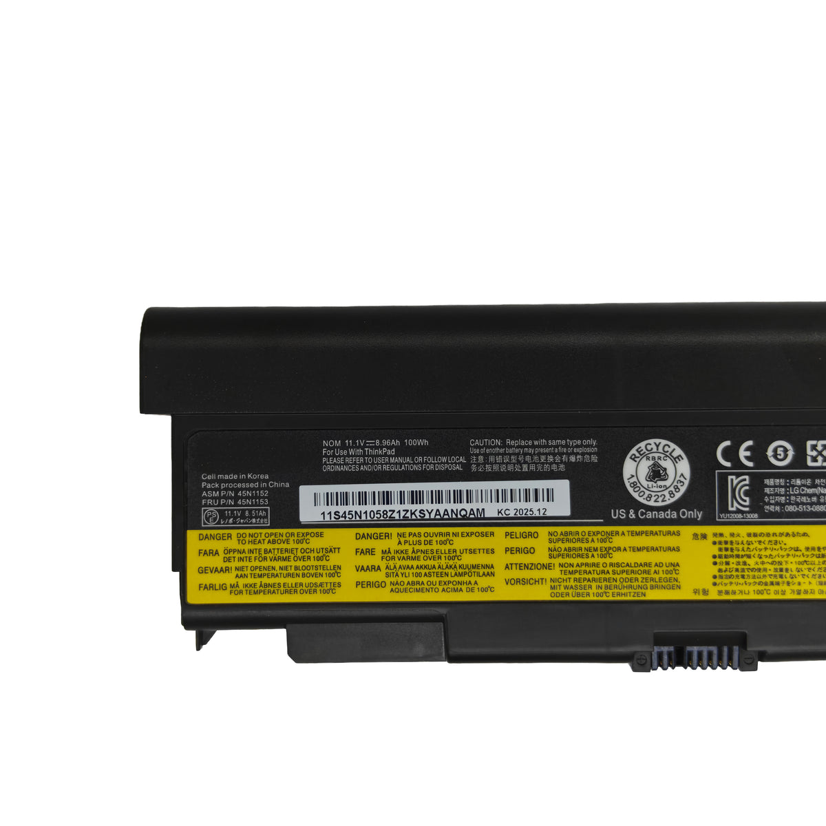 DPaibLT 45N1152 100Wh 11.1V Laptop Battery for Lenovo ThinkPad T440p T540p W540 W541 L440 L540 (8960mAh/9-Cell 57++)