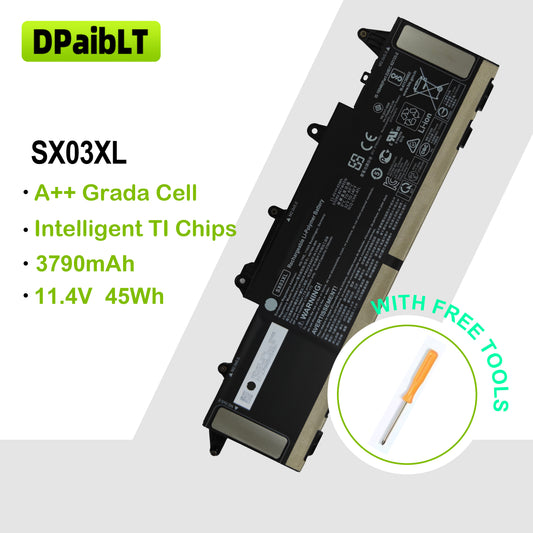 DPaibLT NEW 45Wh 11.4V 3790mAh SX03XL LAPTOP BATTERY For HP ProBook X360 435 G7 G8 HSTNN-IB9I HSTNN-DB9S HSTNN-DB9P HSTNN-IB9D