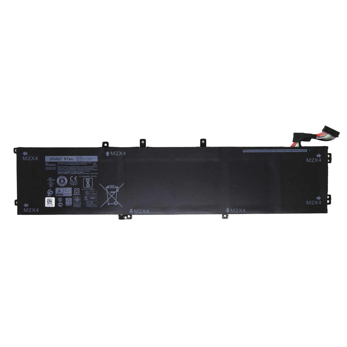 DPaibLT NEW 97Wh 11.4V 6GTPY LAPTOP BATTERY For DELL XPS 15 9570 9560 7590 For DELL Precision 5520 5530 Series Notebook H5H20