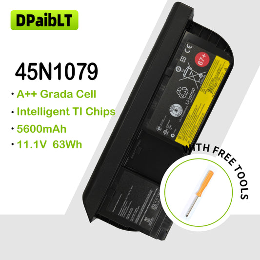 DPaibLT 45N1079 63Wh 11.1V Laptop Battery for Lenovo ThinkPad X220T X230T Tablet (5600mAh/6-Cell)