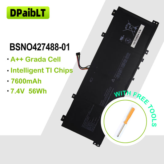 DPaibLT BSNO427488-01 56Wh 7.4V Laptop Battery for Lenovo 100S-14IBR 80R9 (7600mAh)