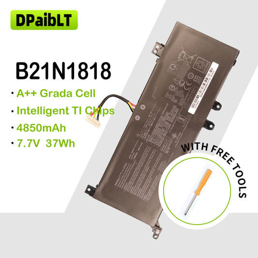 DPaibLT B21N1818 37Wh 7.7V Laptop Battery for ASUS VivoBook 17 X712 S712 F712 (4850mAh)